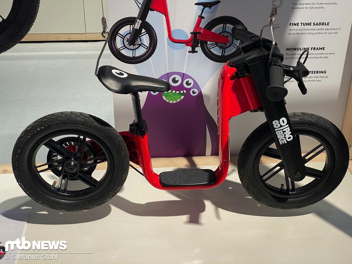Das Paobike 80 kommt mit 12" Rädern Das Paobike 80 kommt mit 12" Rädern