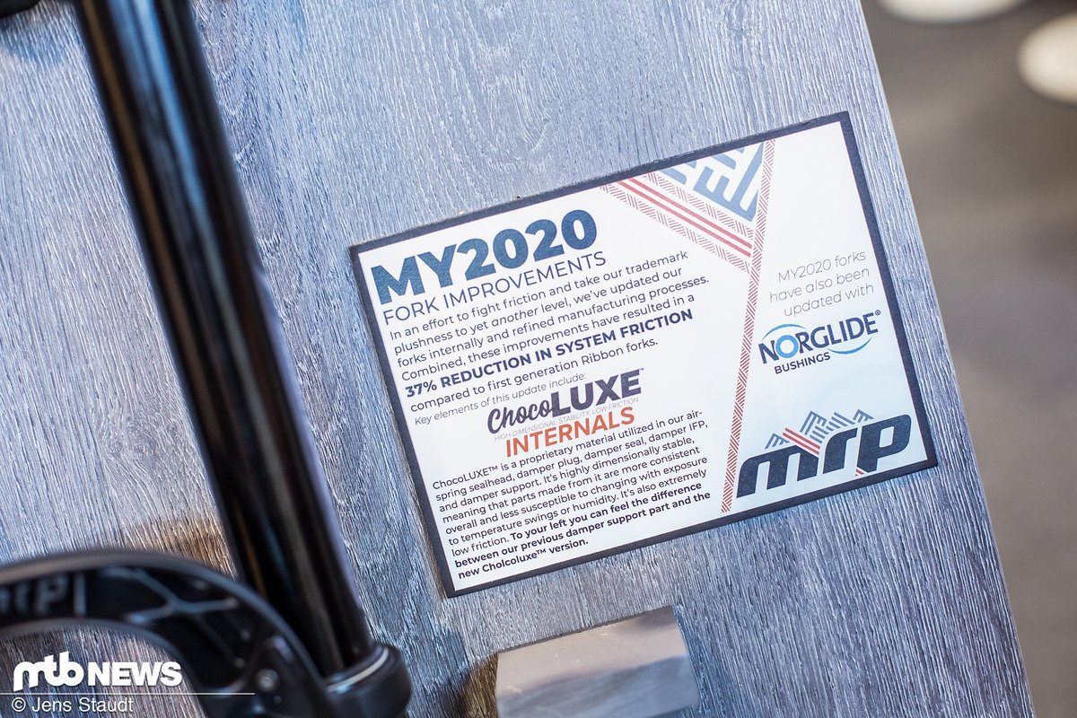 MRP arbeitete im vergangenen Jahr mehr am Innenleben – die Gabeln kommen jetzt mit einem überarbeiteten Gleitlager auf dem Schaft MRP arbeitete im vergangenen Jahr mehr am Innenleben – die Gabeln kommen jetzt mit einem überarbeiteten Gleitlager auf dem Schaft