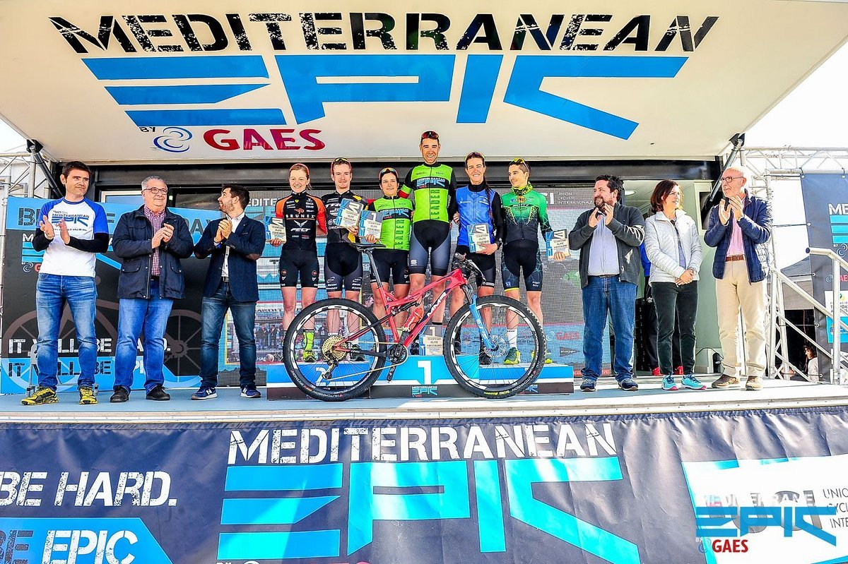 Die erstplatzierten FahrerInnen des Mediterranean Epic Die erstplatzierten FahrerInnen des Mediterranean Epic