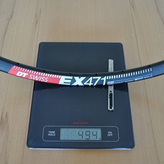 Gewicht DT Swiss Felge EX471 27,5" / 32 Loch