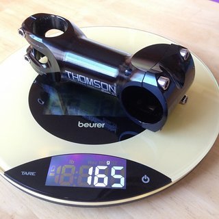 Gewicht Thomson Vorbau Elite X4 31.8mm, 100mm, 10°