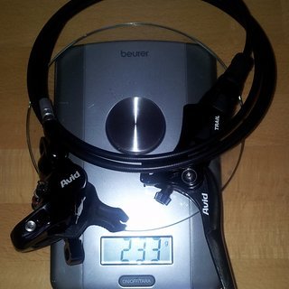 Gewicht Avid Scheibenbremse X0 Trail VR, 850mm