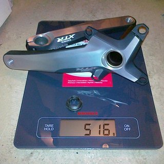 Gewicht Shimano Kurbel XTR FC-M980 175mm, 68/73mm, HTII
