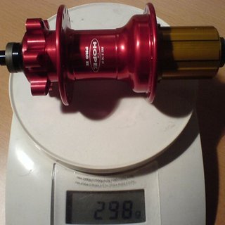 Gewicht Hope Nabe Pro 2 135mm/QR, 32-Loch