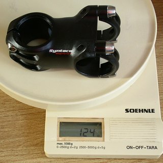 Gewicht Syntace Vorbau Megaforce 2 31.8mm, 50mm, 6°