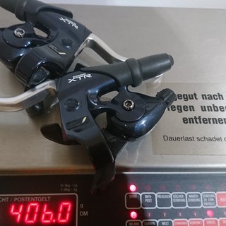 Gewicht Shimano Brems-/Schalthebel-Kombi XTR M900 STI 3x8