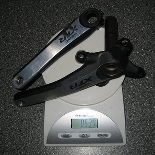Gewicht Shimano Kurbel XTR FC-M970 175mm, 68/73mm, HTII