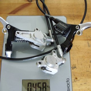 Gewicht Hope Scheibenbremse Mini VR: 800mm, HR: 1250mm