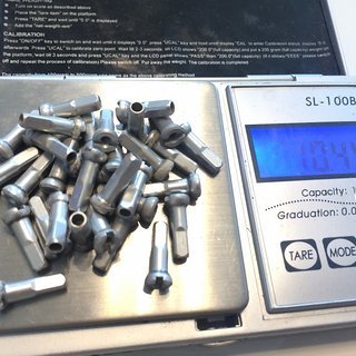 Gewicht Sapim Speichennippel Polyax Alu 32x, 2mm, 14mm