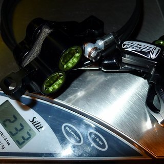 Gewicht Hope Scheibenbremse Race EVO M4  VR, 900mm