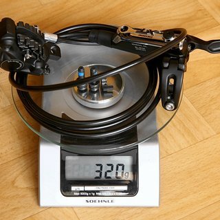 Gewicht Shimano Scheibenbremse XT BR-M785 / BL-M785 HR, 1700mm