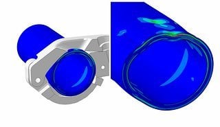 Faserbruchanstrengung bei 4 Nm Drehmoment bei einer Shimano XTR-Bremse