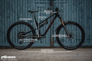 Die Geometrie das Rocky Mountain Altitudes fällt modern und eher lang, aber nicht allzu extrem aus.