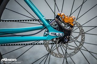 Postmount Bremsaufnahme am Ausfallende
