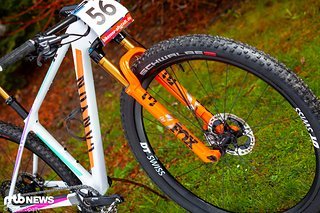 Der Federweg der Fox 32 Sc Factory misst 100 mm