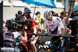 Mathieu van der Poel wenige Augenblick vor dem Startschuss