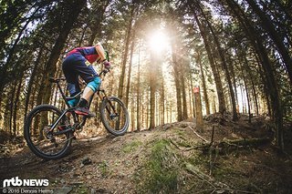 Vortriebsstark: Uphills gehen mit dem Slide ziemlich leicht von der Hand
