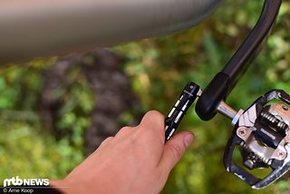Mit dem Wolftooth Encase-System lässt es sich sehr gut am Rad schrauben Mit dem Wolftooth Encase-System lässt es sich sehr gut am Rad schrauben