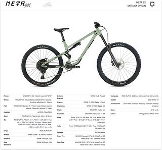 Commencal Meta SX Origin