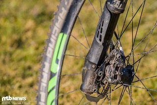 Die Bremssattelaufnahme wurde im Vergleich zum Vorgängermodell ebenfalls modifiziert.