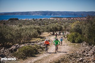 Der erste Uphill des Tages Der erste Uphill des Tages