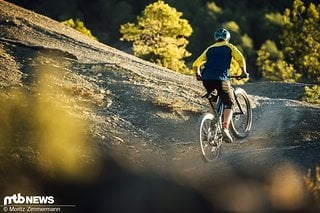 Bergauf klettert das Stumpjumper zügig