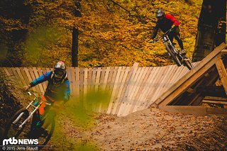 ...oder wenn man aus dem Wallride herausspringt. ...oder wenn man aus dem Wallride herausspringt.