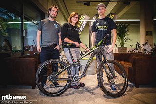 Bei der Bikeübergabe