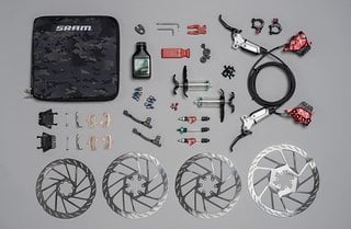 SRAM haut das komplette Maven Expert Kit für euch raus, damit habt ihr maximale Bremspower und alles dabei, was ihr für eine Bremse braucht.