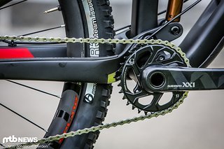 Am Topmodell ist eine SRAM XX1 Eagle montiert Am Topmodell ist eine SRAM XX1 Eagle montiert