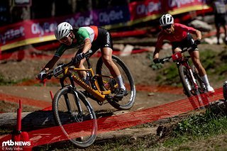 Martina Berta mischte ebenfalls lange vorne mit