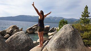 Wunderbar, wenn man durch die Rennfahrerei an so schöne Orte wie Lake Tahoe gelangt!