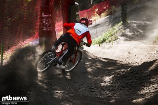 Für eine ordentliche Schrecksekunde hat Max Hartenstern im Finale gesorgt