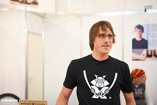 Stefan Sahm präsentierte uns seine Erfindung auf der Eurobike
