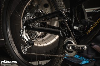 In den SRAM Pits stand zudem ein Bike mit einer neuen, uns unbekannten Transmission-Schaltung