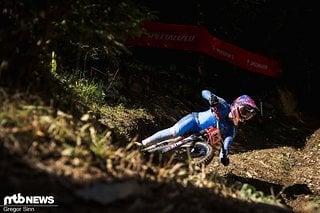 Gloria Scarsi hat auch im nassen Training fleißig Laps gedreht.