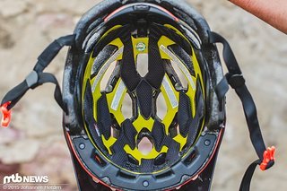 Blick in den Helm: Das MIPS-System ist für einen kleinen Aufpreis mit integriert Blick in den Helm: Das MIPS-System ist für einen kleinen Aufpreis mit integriert