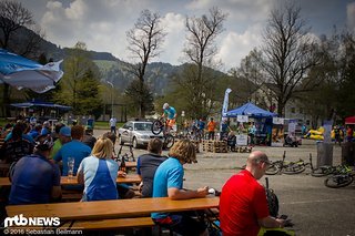 Auch in der Mittagspause wurde es dank Trial-Show nicht langweilig