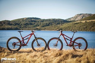 Nah dran aber doch unterschiedlich - zwei Laufradvarianten in einem Bike