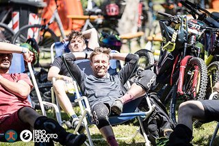 Gute Stimmung vor dem Start