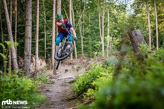 Lässt sich fast zu leicht hochziehen: Das Slide 140 im Sprung