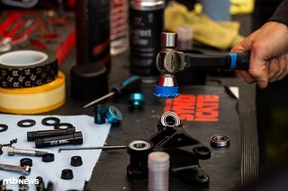 Nicht nur im Training, sondern auch in den Pits ging es mitunter sehr grazil zur Sache