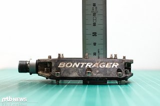 An den Außenkanten trägt das Pedal aber ganz gut auf An den Außenkanten trägt das Pedal aber ganz gut auf