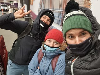 Harzige Ankunft in Schottland