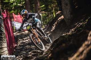 Vier gewinnt! Zum vierten Mal in Folge konnte Jackson Goldstone einen Downhill World Cup gewinnen