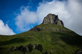 Die Dolomiten zeigten sich von der schönsten Seite.