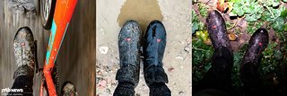 Hier fühlen sich die Artica X5 richtig wohl: Winterliches Wetter mit Wasser, Schlamm und Schneematsch!