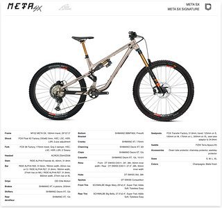 Commencal Meta SX Signature