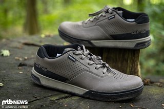 Shimano baut seit Ewigkeiten Schuhe – die GF600 stellen das aktuelle Top-Produkt der Flatpedal-Reihe dar.