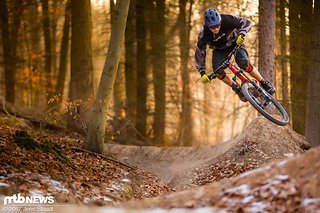 In der Luft liegt das Trek Slash 9.9 sehr ruhig In der Luft liegt das Trek Slash 9.9 sehr ruhig